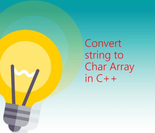 String to char array C++