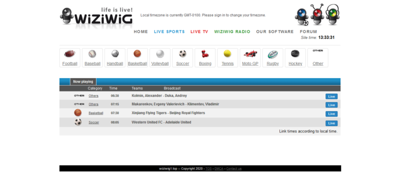 Wiziwig - Stream2watch alternatives