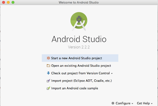 Start new Android project
