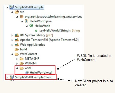 SOAP web services project structure