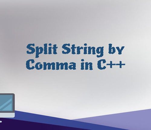 Split String by comma in C++