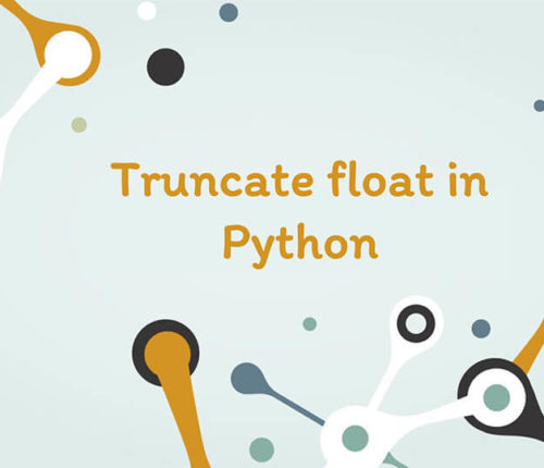 Truncate float in Python