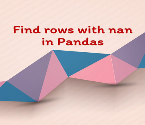Find rows with nan in Pandas