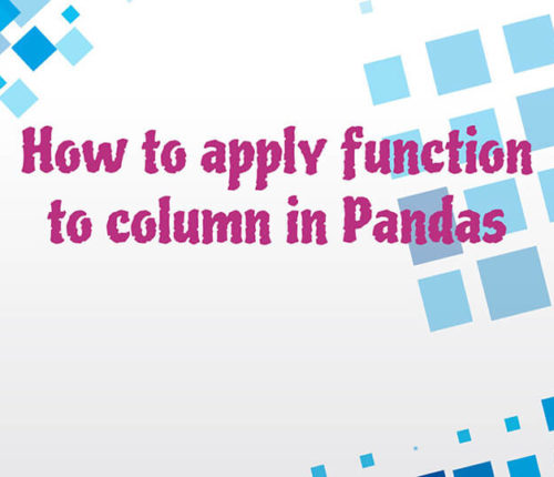 Pandas apply function to column