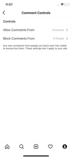 instagram couldn't post comment