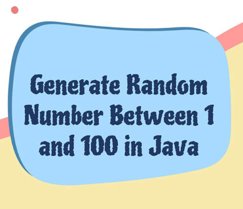 Java random number between 1 and 100