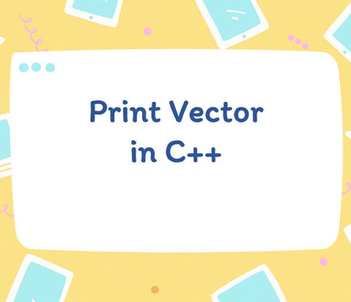 Print Vector C++
