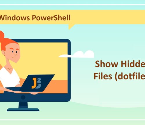 Show hidden files in PowerShell