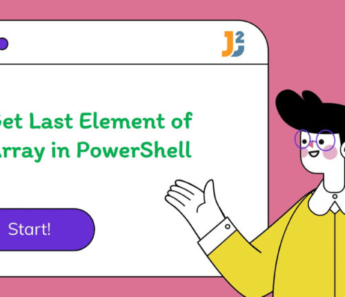 Get last element of array in PowerShell