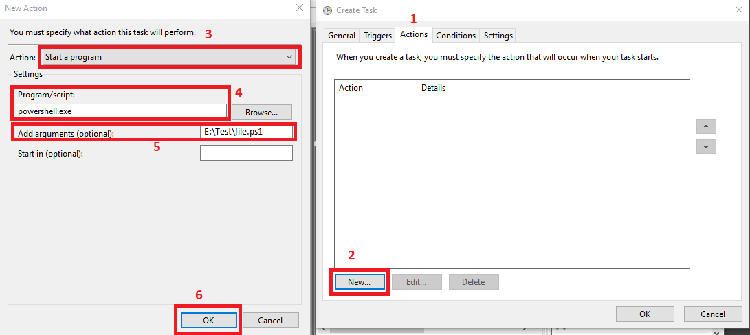 run powershell script at startup - new action run powershell script at startup - new action