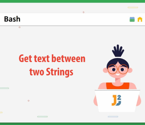 Bash get text between two Strings