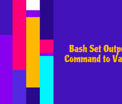 Bash Set output of command to variable