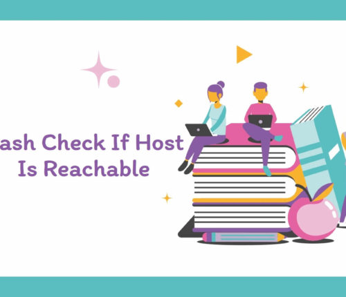 Bash check if host is reachable