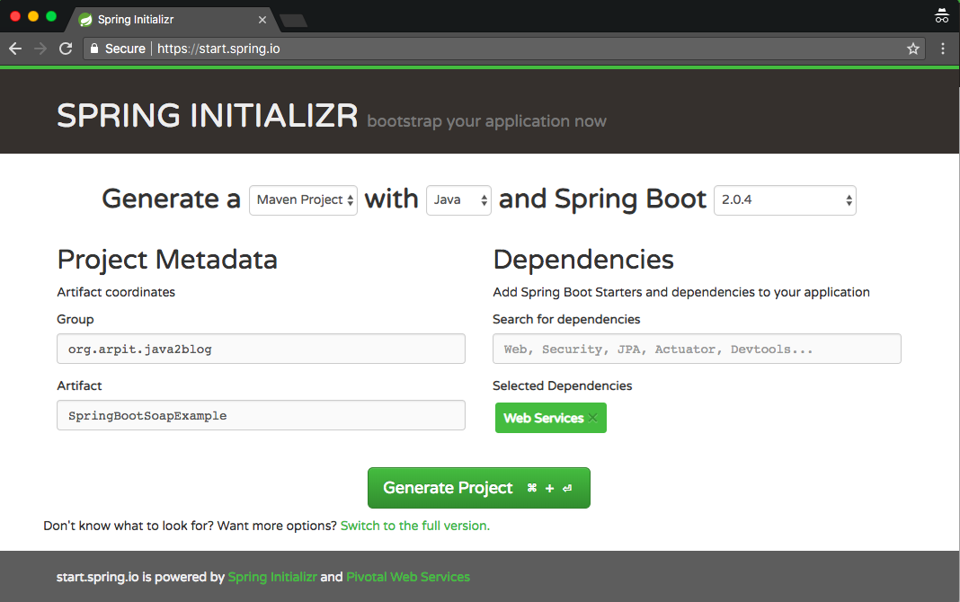 Spring Boot SOAP Web Service Example Java2Blog