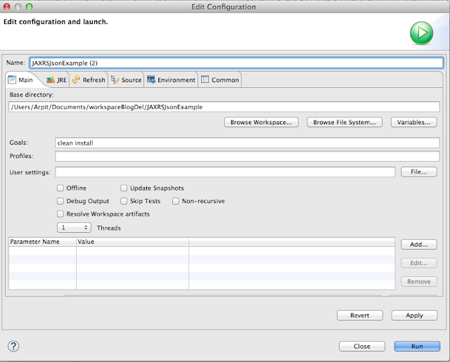 Jersey maven clean install