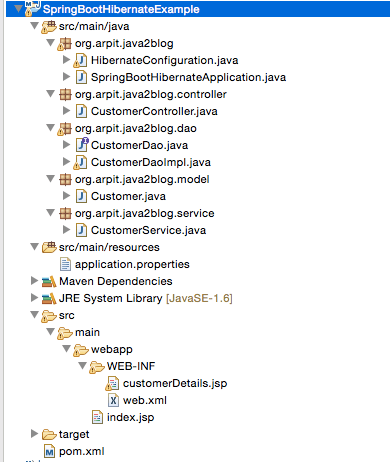 Hibernate clearance program example