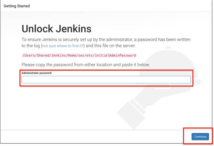 Unlock jenkins