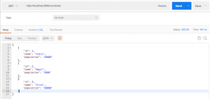 JSON server get request after put