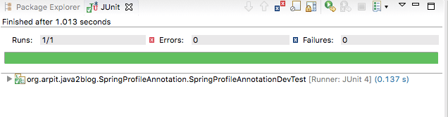 Spring profile dev result