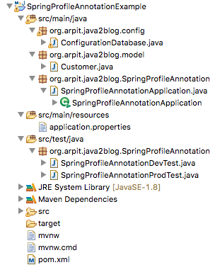 Spring Profile annotation