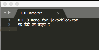 UTFDemo