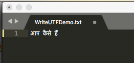 WeiteUTFDemo
