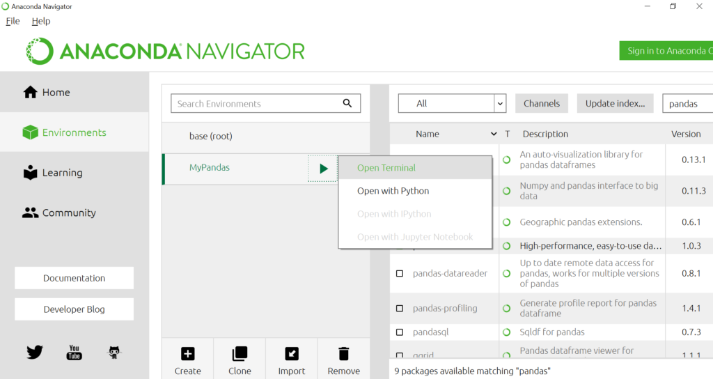 How to install pandas in python java2blog