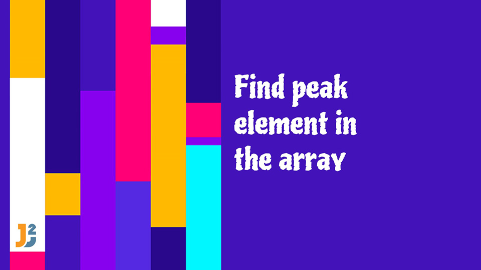 Find peak element in the array