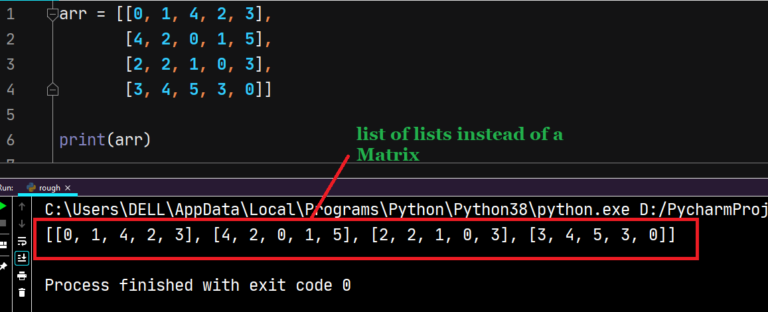 How to Print a Matrix in Python [3 Ways] - Java2Blog