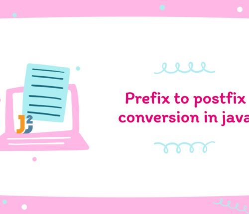 Prefix to postfix in java