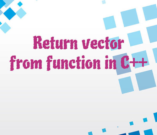 Return vector in C++