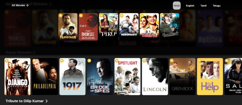 Sony LIV - Einthusan alternative