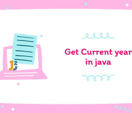 Get current year in java