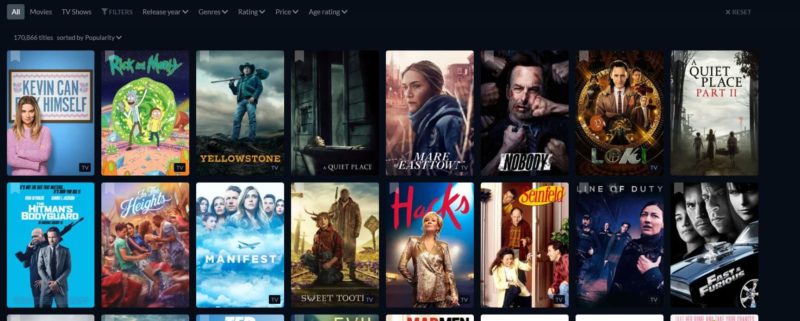Just-watch - Couchtuner alternatives