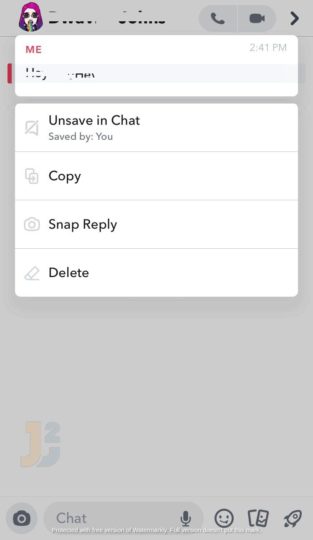 How to delete snapcaht messages the other person saved