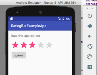 Android RatingBar Example