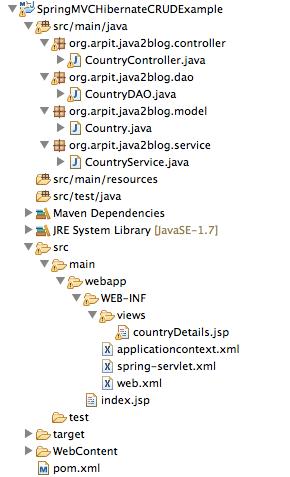 Java spring mvc hibernate on sale example