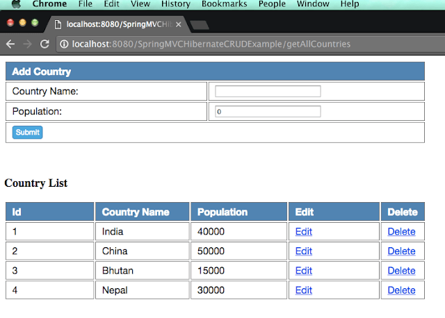 Spring mvc hot sale jpa example