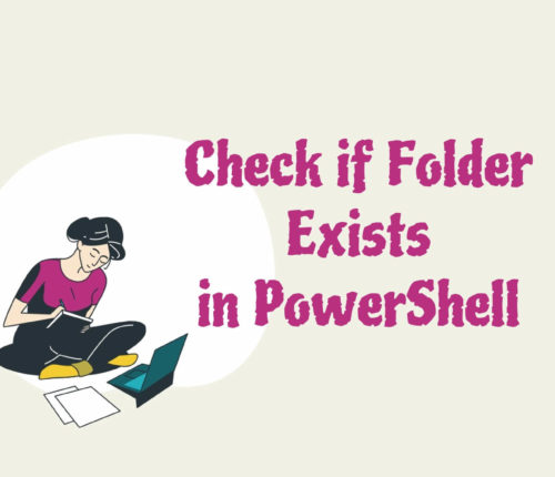 Check if folder exists in PowerShell