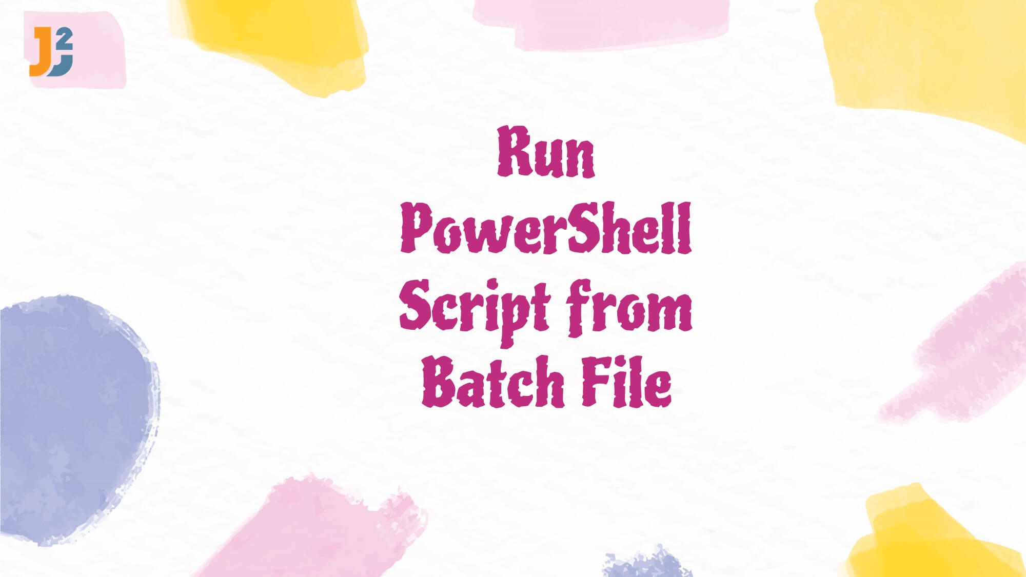 Run Script from Batch File -
