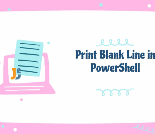 Print Blank Line in PowerShell