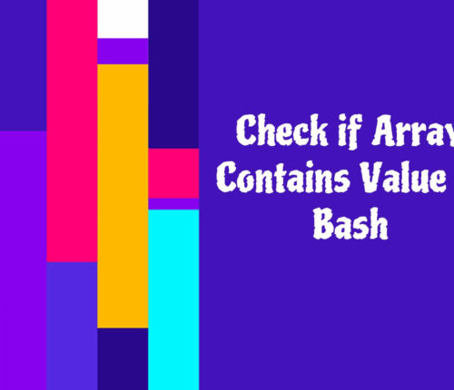 Check if Array contains value in Bash