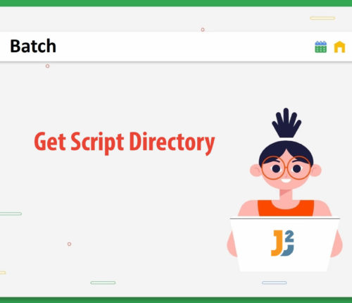 Batch get script directory