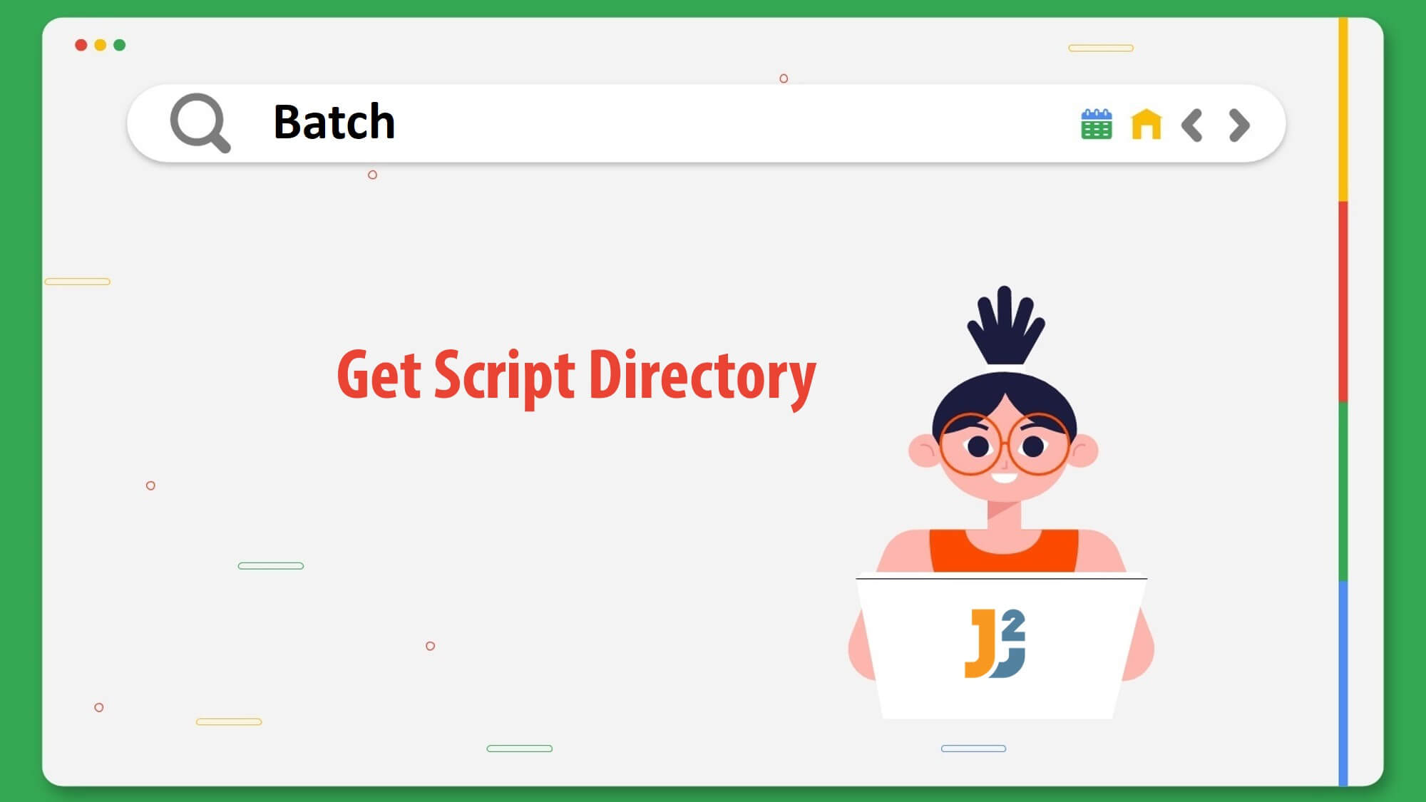 Batch get script directory 3 ways java2blog