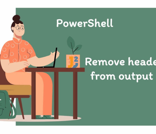 PowerShell remove header from Output