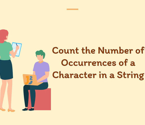 Count the Number of Occurrences of a Character in a String in Java