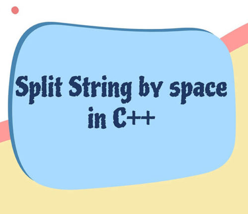 Split String by space in C++