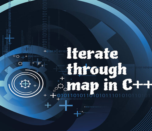 Iterate through map in C++