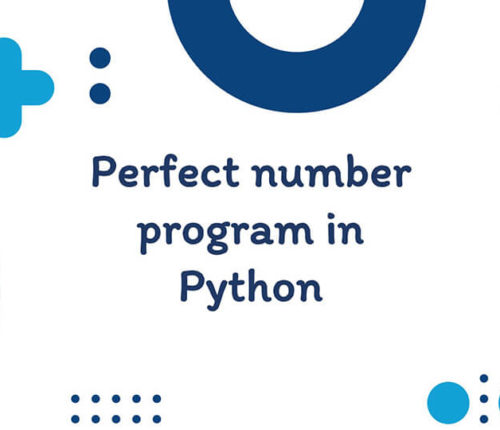 Perfect number in Python