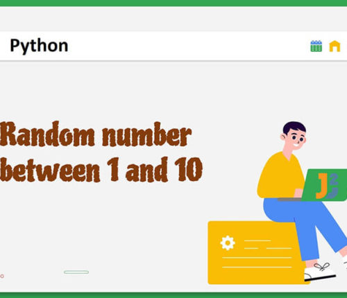 Random number between 1 and 10 in Python